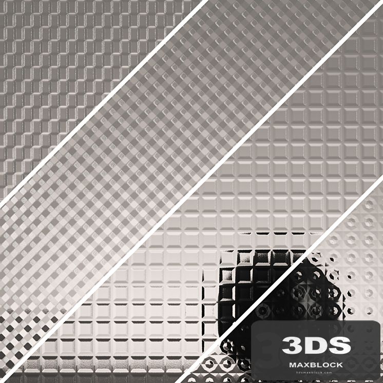 Fluted glass Set 04