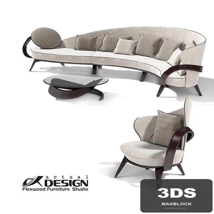 Actual design, set of upholstered furniture apriori A
