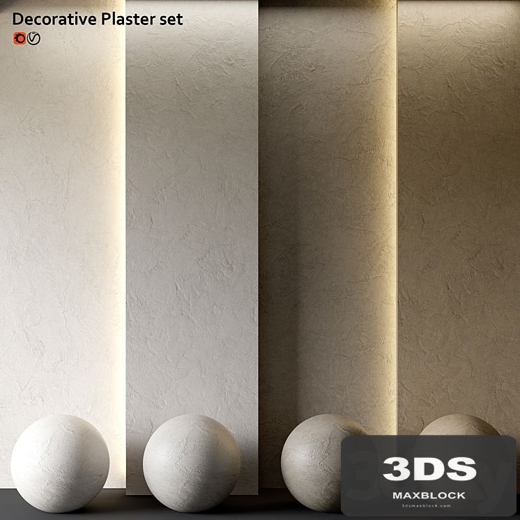 Set of decorative plaster