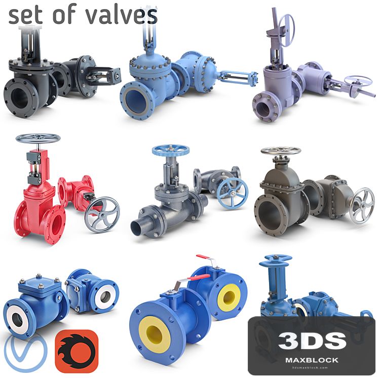 A set of valves