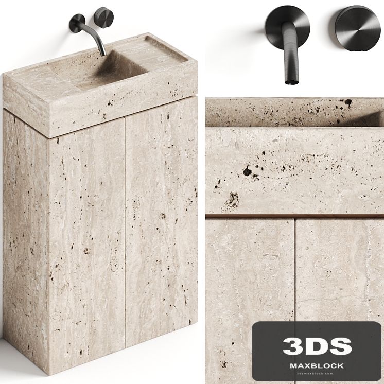 Atelier Il Granito Rocco Stone Bathroom Vanity