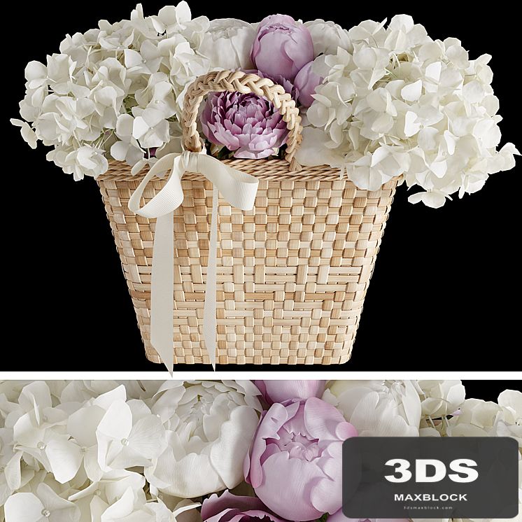 Basket with flowers