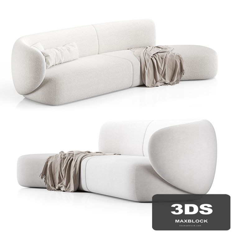 Swell Sofa 3 Seater Curved By Grado Design