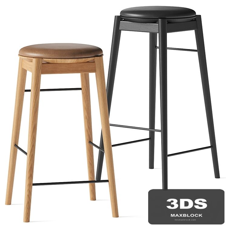 FDB Møbler Øst J169 & J168 Bar Stools