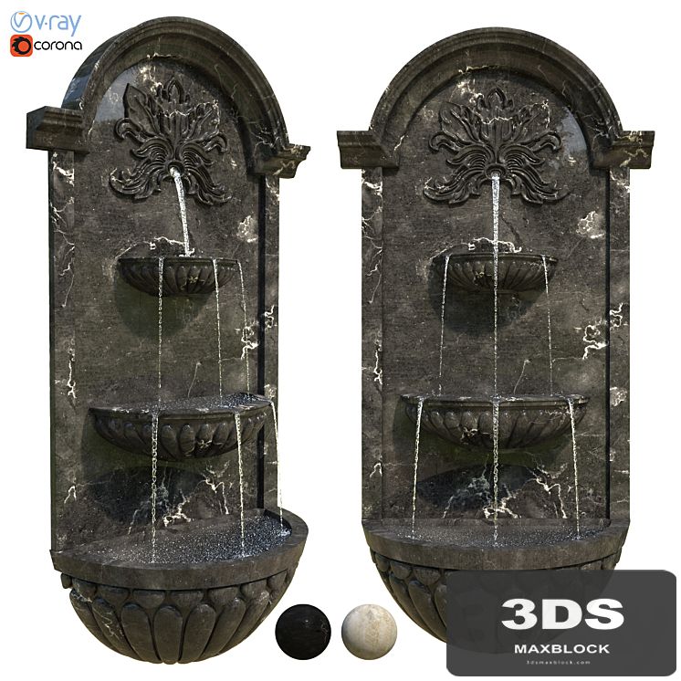 Classic Wall Fountain 02