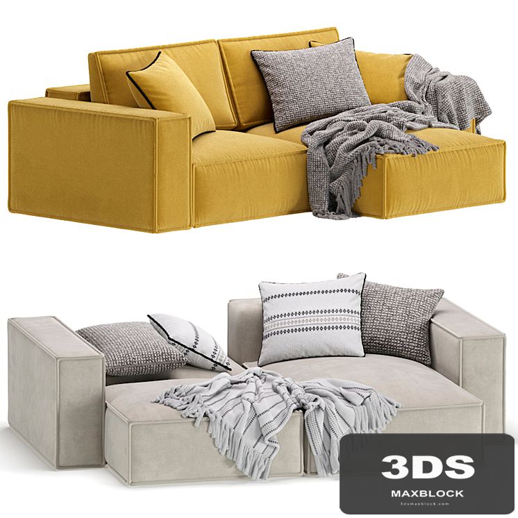 Corner Sofa Loft Ebi Happy Yellow