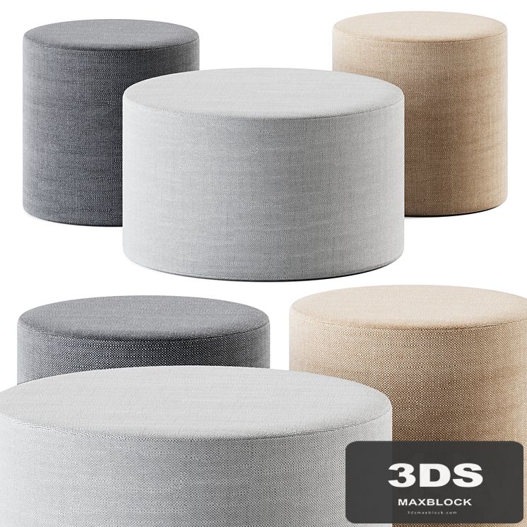Bumper Outdoor Ottoman by Blu Dot / Pouffe