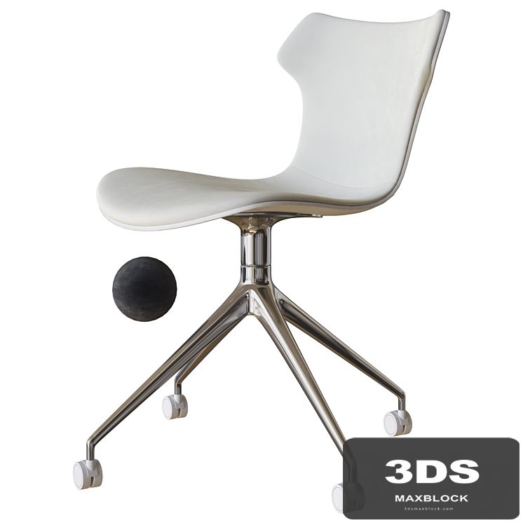 papilio shell office chair b&b italia