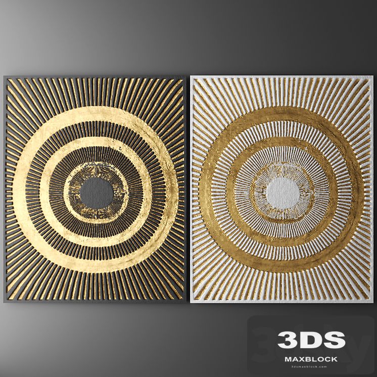 Decor for wall. Panel. 3D