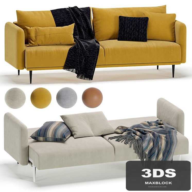 Sofa Loft Sayle Barhat Emerald / Диван Сайле