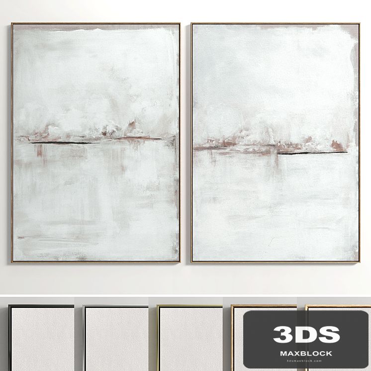 Plaster Two Photo Frame E-59