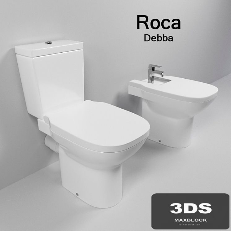 Squat toilet and bidet Roca Debba