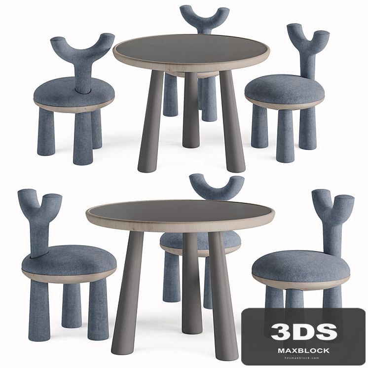 Children Table and Chairs set by Flow