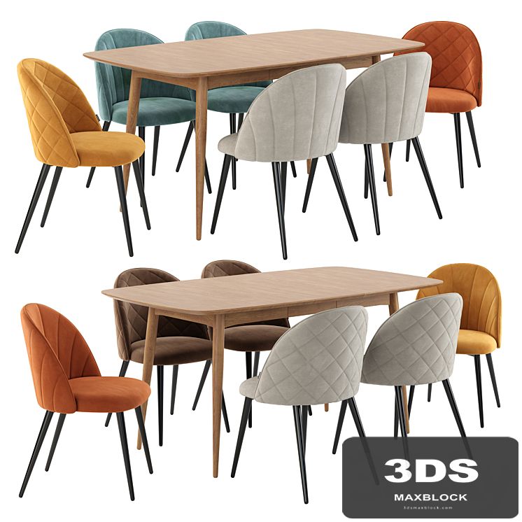 Deephouse. Dining chair Paris. NORDECO Extendable Table