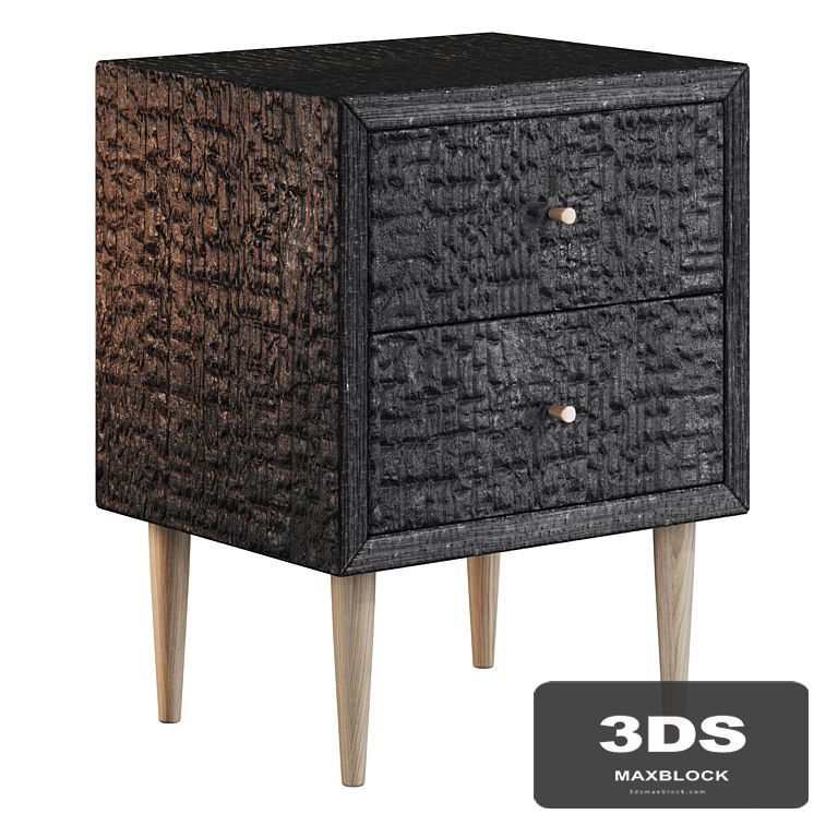 Charcoal wood cabinet
