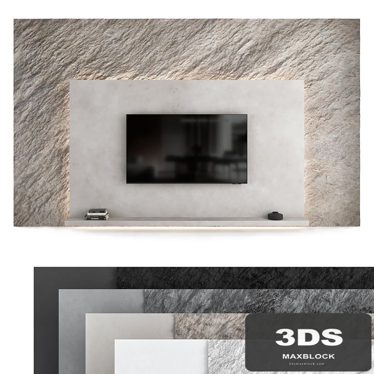 TV wall set 07