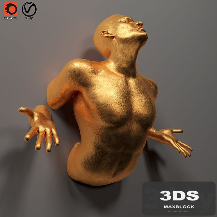 human sculpture_wall art_01