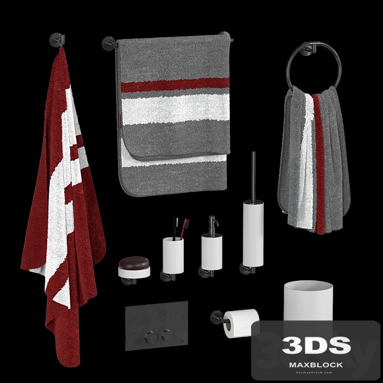 Gessi Anello bathroom accessory set