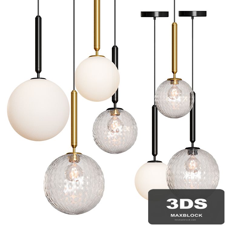 Modern Glass Ball Led Pendant Lamp