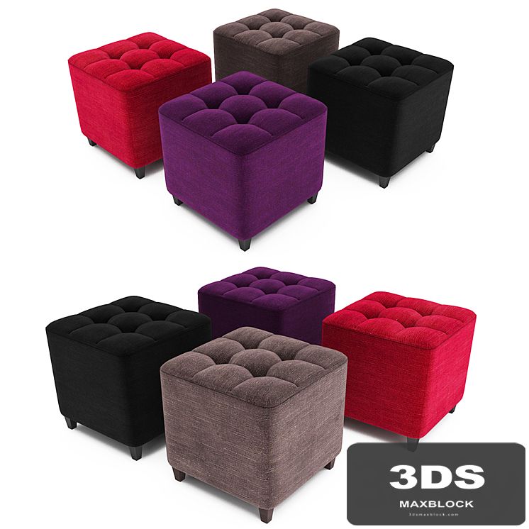 Pouf capitonne
