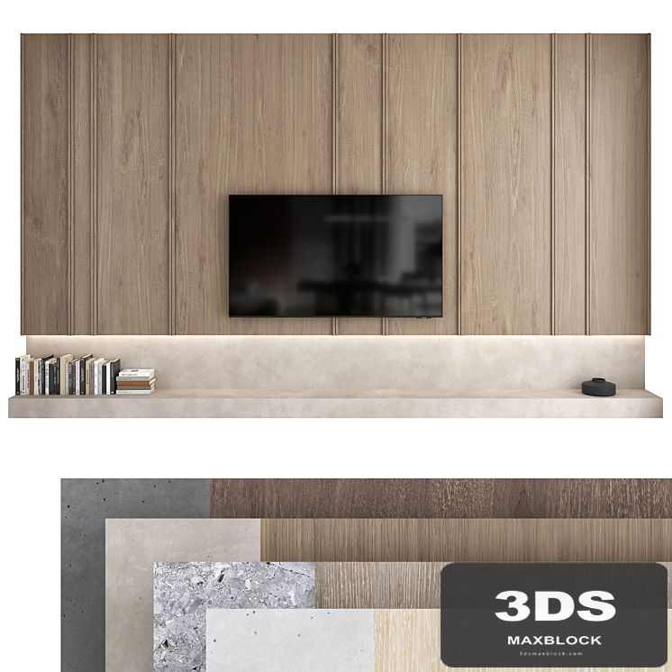 TV wall set 08