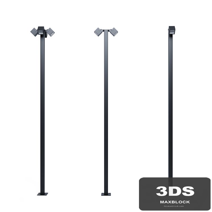 Set of outdoor spotlights H-6m