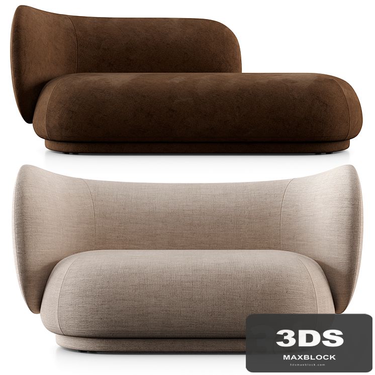 Rico Divan And 2 Seat Sofa By Ferm Living
