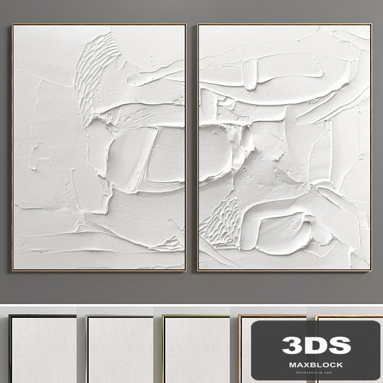 Plaster Two Photo Frame E-78