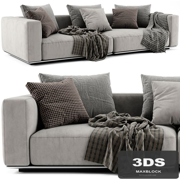 Flexform Grandemare 2 Seats Sofa
