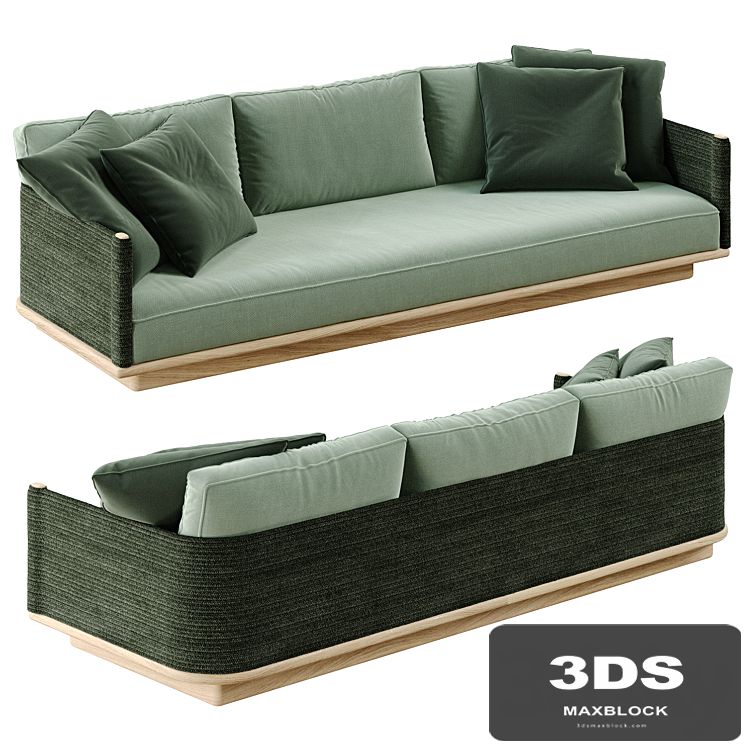 Kettal Giro 3 seater sofa ( corona7+vray )