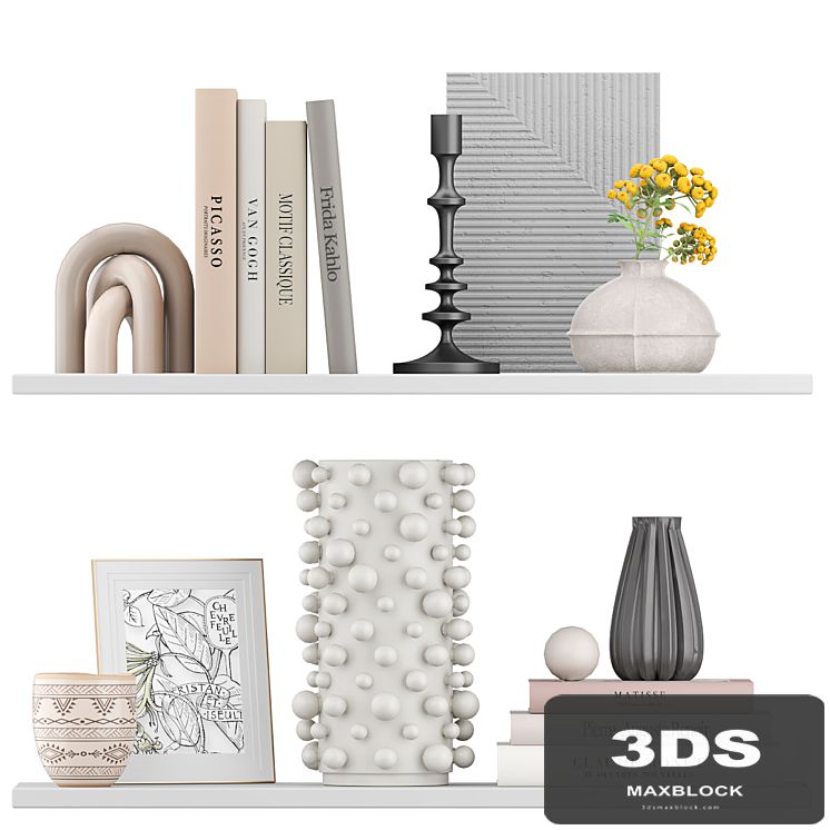 Decorative Bookshelf Set