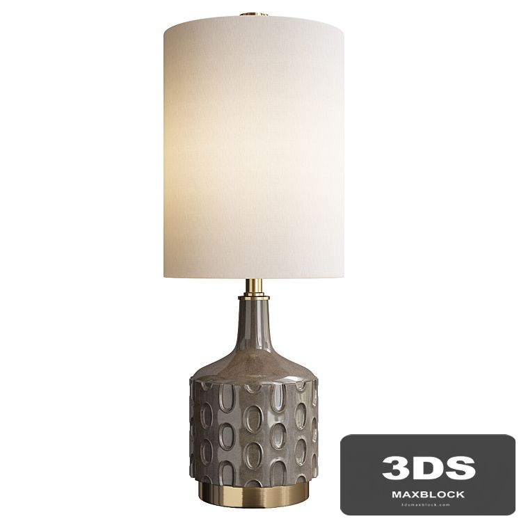 Uttermost darrin gray table lamp
