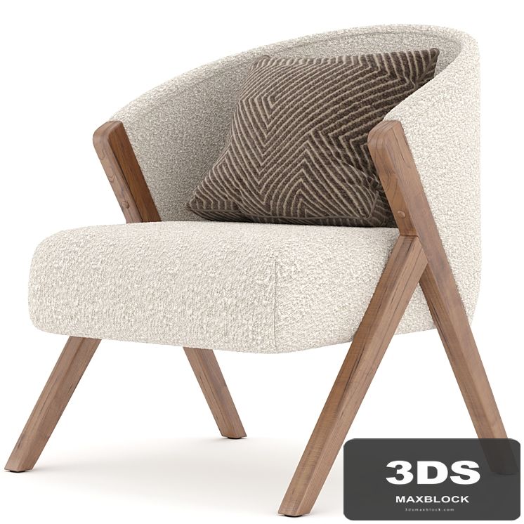ZARA HOME UPHOLSTERED BOUCLÉ ARMCHAIR