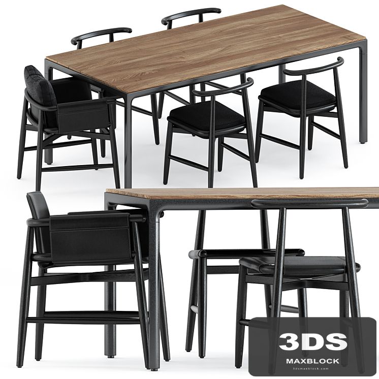 Teresina and Emilia chair by Meridiani and Illum table by Tribu