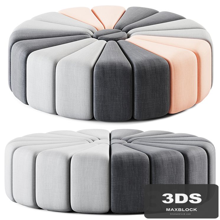 Round Modul Pouffe by Bla Station / Pouffe