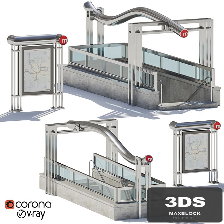 Subway station entrance