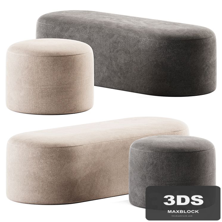 Proto Plus Halle Pouf and Bench