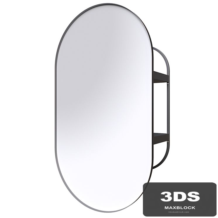 LINDBYN Mirror with storage compartment