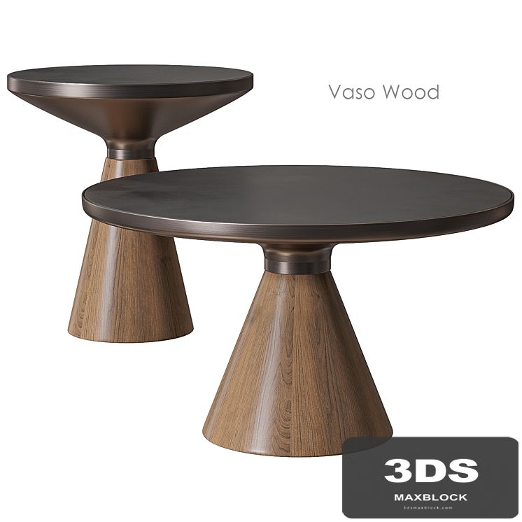 Vaso Wood Coffee table by Cosmo