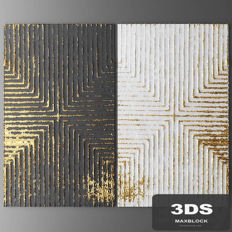 Decor for wall. Panel. 3D
