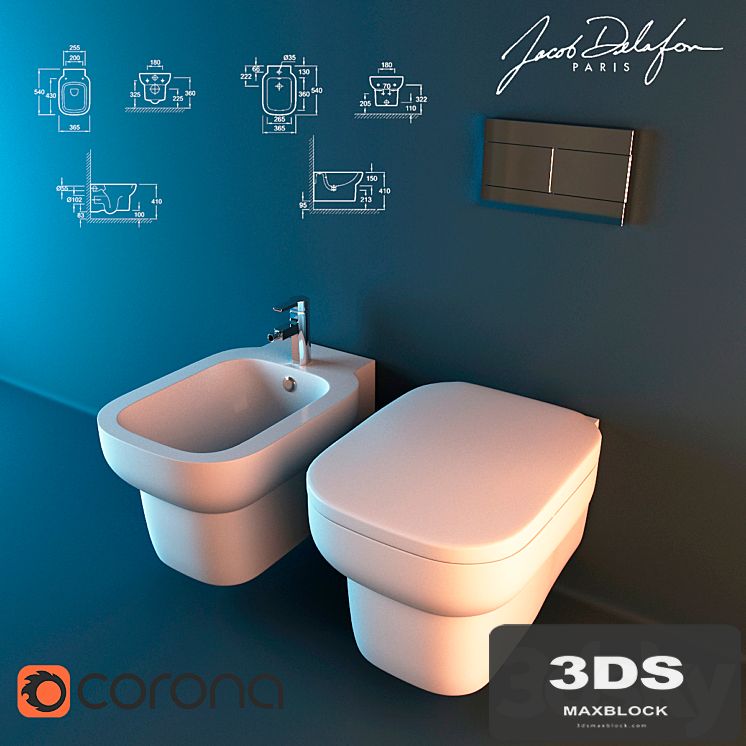 Toilet and bidet Jacob Delafon Replay