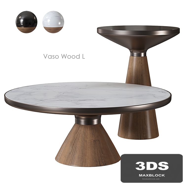 Vaso Wood L Coffee table from SKANDI FURNITURE