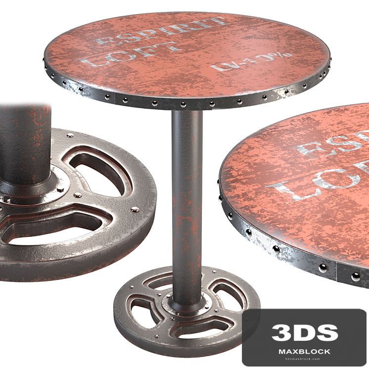 Moe's Home Wheel round dining table