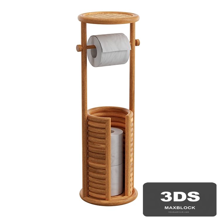 Marielle Rattan Toilet Paper Storage Stand