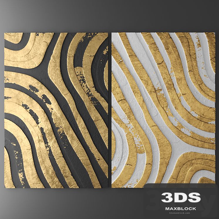 Decor for wall. Panel. 3D