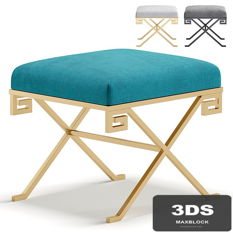 Vignola Pouffe by Cazarina Interiors 3 Colors Version