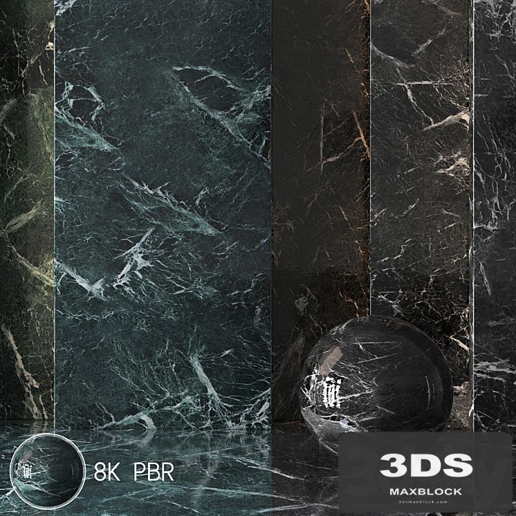 2 Marble Material 8K (Seamless, Tileable) DrCG No 72