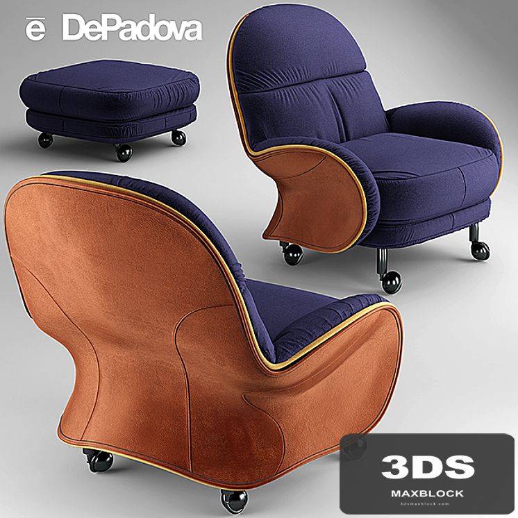 Armchair LOUISIANA De Padova Contract LOUISIANA