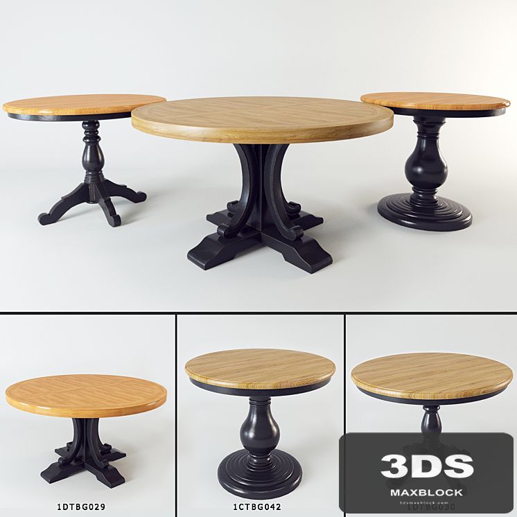 A set of three dining tables FullHouse
