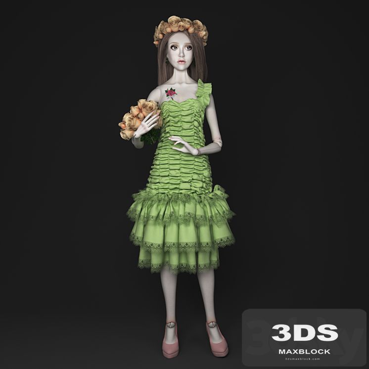 Hinge doll in the image of the flower fairies